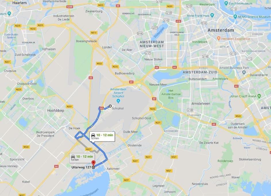 Quiet Waterloft Near Amsterdam And Schiphol Ws17 Hotell Aalsmeer Exteriör bild